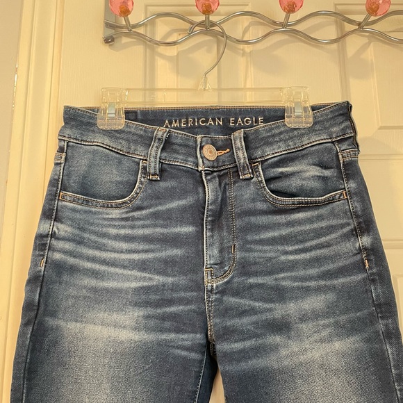 american eagle skinny blue jeans NWOT - Picture 2 of 4